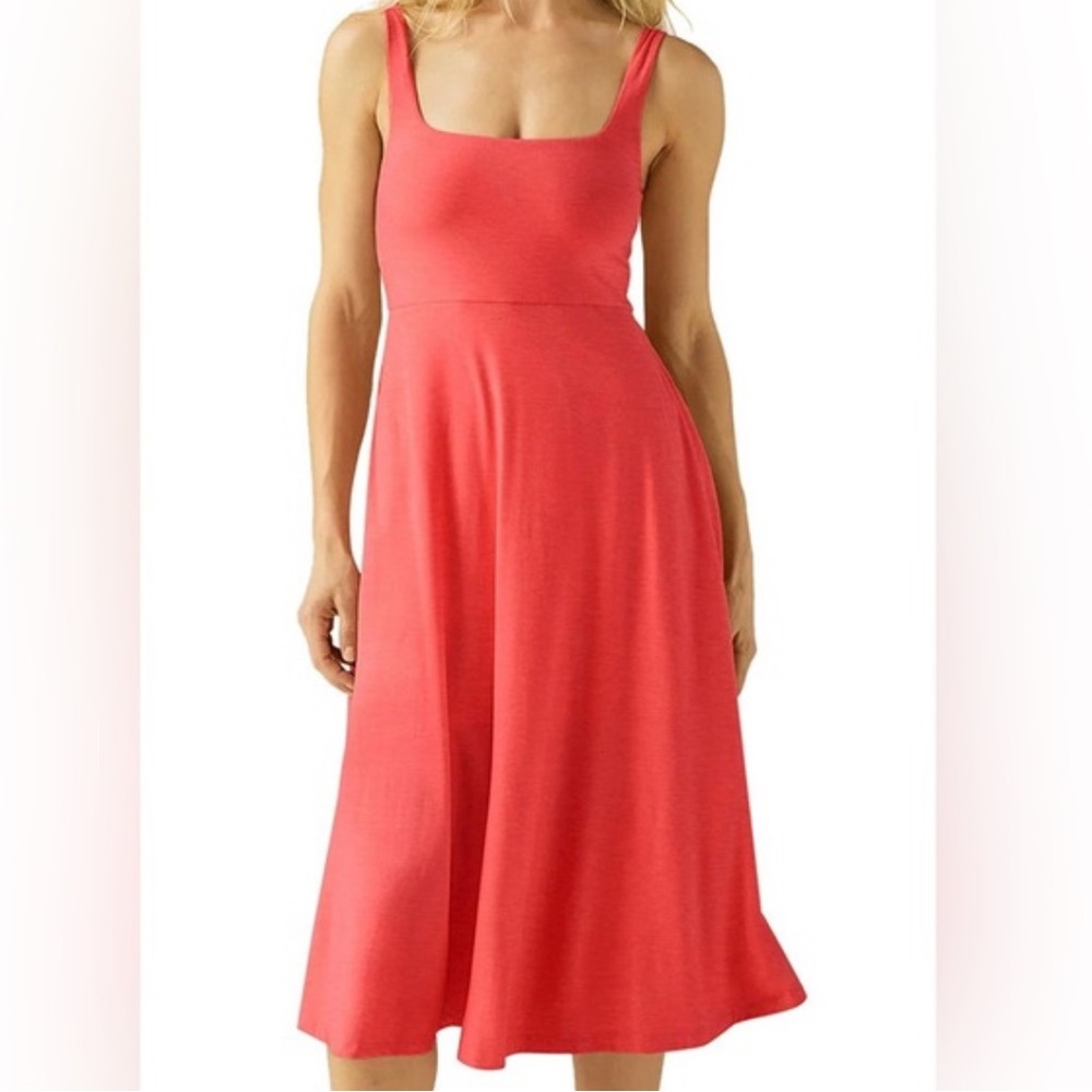 Beyond Yoga Coral Midi Dress